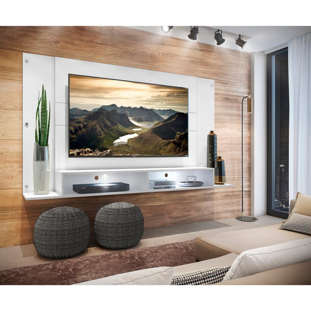 Painel TV 60" com 2 Leds Veneza Multimóveis Branco