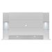 Painel TV 60" com 2 Leds e Prateleiras de Vidro Vegas Multimóveis Branco