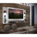 Painel TV 60" com 2 Leds e Prateleiras de Vidro Vegas Multimóveis Branco
