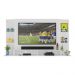 Painel TV 60" com Suporte e Prateleiras de Vidro Brasil Multimóveis BR3071 Branco