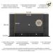 Painel TV 60" com Suporte e Prateleiras de Vidro Brasil Multimóveis BR3071 Preto