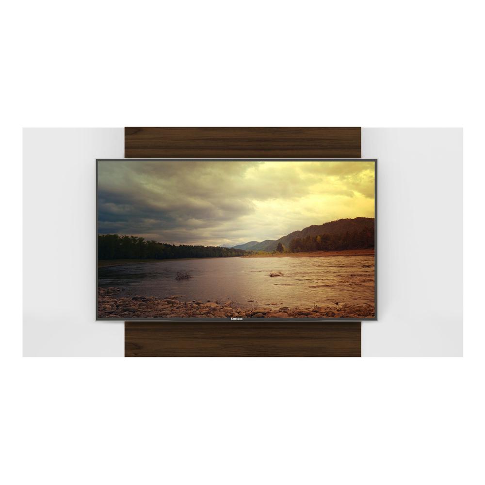Painel TV 65" 2 em 1 Malta Multimóveis Branco/Madeirado
