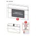 Painel TV 65" c/ Prateleira Amsterdã Plus Multimóveis Branco/Preto