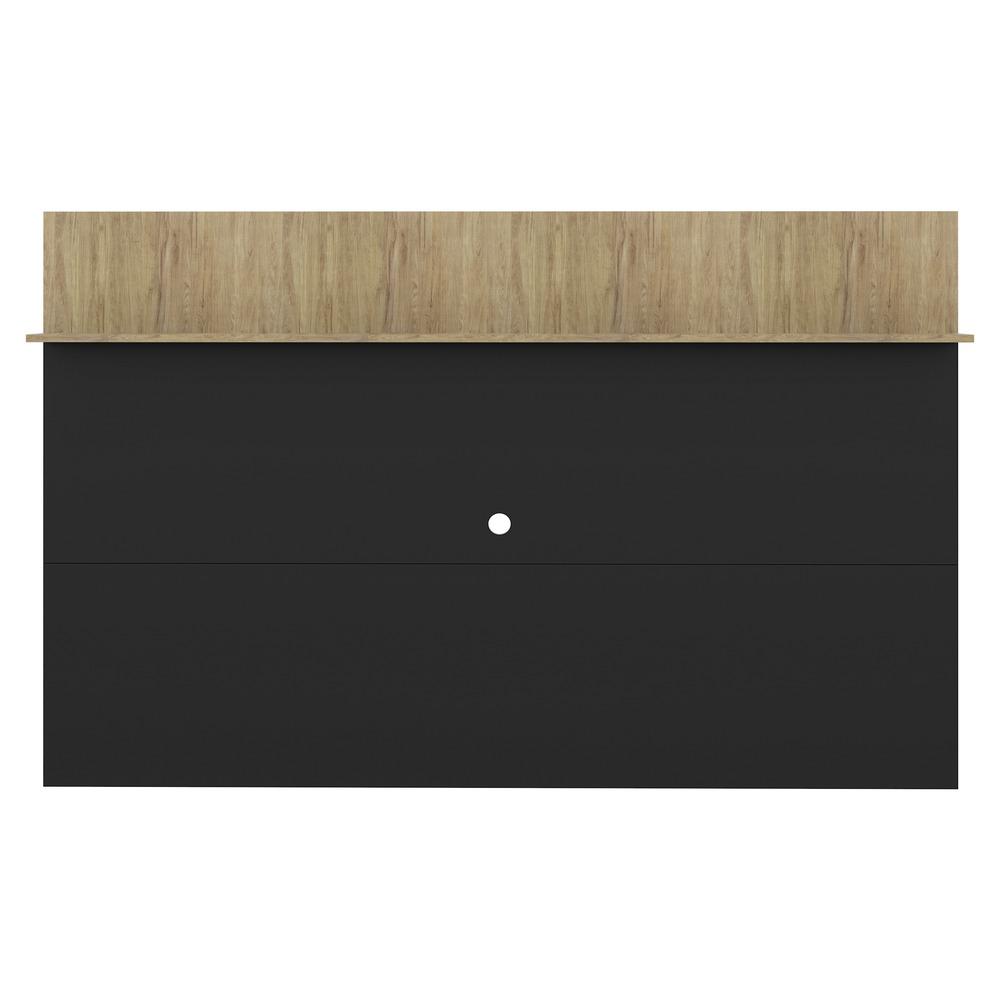 Painel TV 65" c/ Prateleira Amsterdã Plus Multimóveis Preto/Rustic