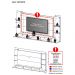 Painel TV 65" com 2 Leds e Prateleiras de Vidro Vegas Premium Multimóveis Branco