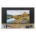 Painel TV 65" com Prateleira Amsterdã Up Multimóveis Preto/Rustic