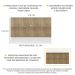 Painel TV 65" com Prateleira Amsterdã Up Multimóveis Rustic/Branco