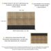 Painel TV 65" com Prateleira Amsterdã Up Multimóveis Rustic/Preto