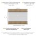 Painel TV 65" com Prateleiras Amsterdã Classic Multimóveis Branco/Rustic