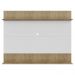 Painel TV 65" com Prateleiras Amsterdã Classic Multimóveis Branco/Rustic