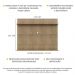 Painel TV 65" com Prateleiras Amsterdã Classic Multimóveis Rustic