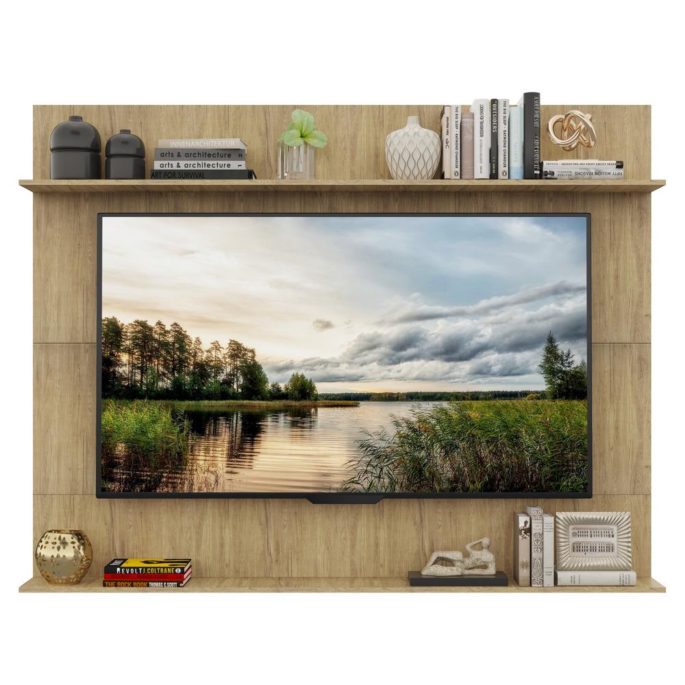 Painel TV 65" com Prateleiras Amsterdã Classic Multimóveis Rustic