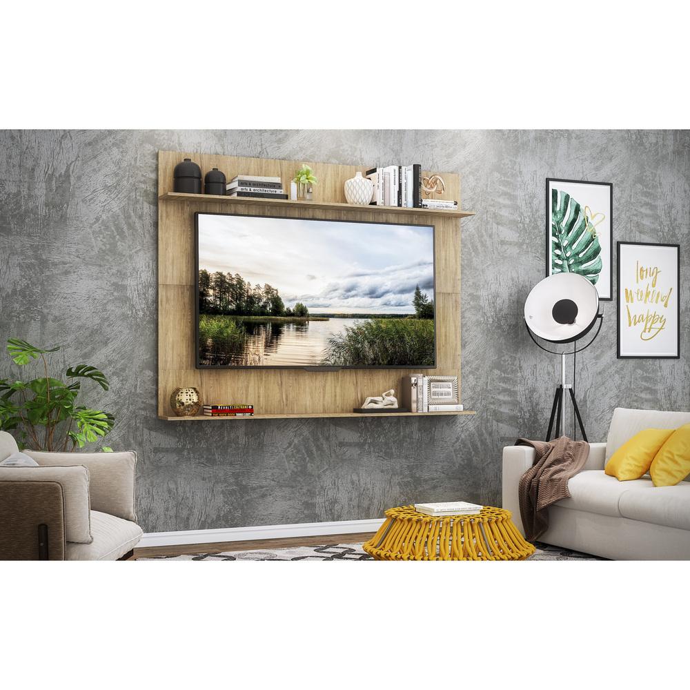 Painel TV 65" com Prateleiras Amsterdã Classic Multimóveis Rustic