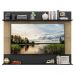 Painel TV 65" com Prateleiras Amsterdã Classic Multimóveis Rustic/Preto
