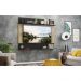 Painel TV 65" com Prateleiras Amsterdã Classic Multimóveis Rustic/Preto