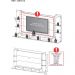 Painel TV 65" com Prateleiras de Vidro Brasil Plus Multimóveis BR3113 Branco