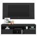 Painel TV até 65 polegadas com Rack Suspenso Flórida Multimóveis Preto