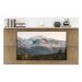 Painel c/ Suporte TV 65" e Prateleira Amsterdã Plus Multimóveis Rustic/Branco
