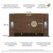 Painel com 2 Leds e Suporte para TV até 60" Multimóveis Vegas FG3677 Madeirado