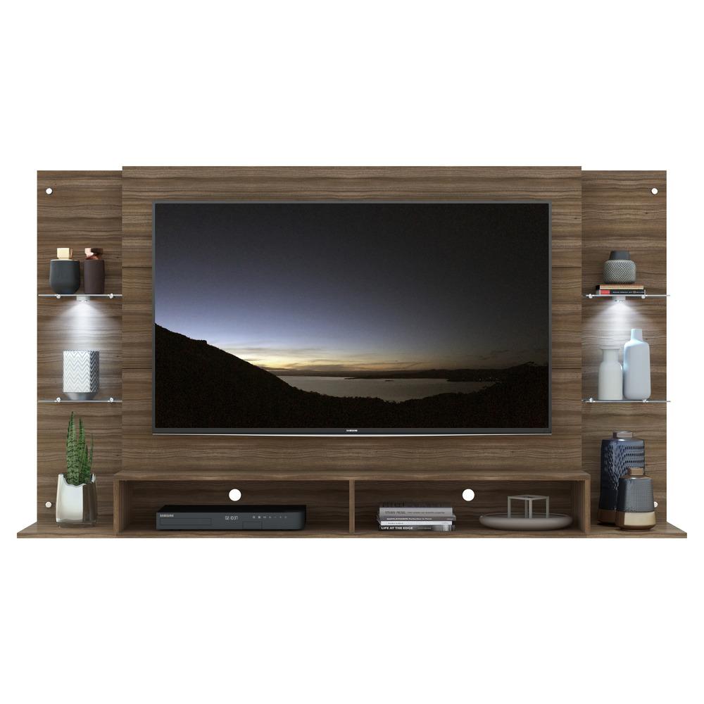 Painel com 2 Leds e Suporte para TV até 60" Multimóveis Vegas FG3677 Madeirado