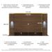Painel com 2 Leds para TV até 60" Multimóveis Vegas FG3394 Madeirado