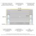 Painel com 4 Leds para TV até 60" Multimóveis Vegas FG3396 Branco