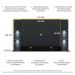 Painel com 4 Leds para TV até 60" Multimóveis Vegas FG3396 Preto