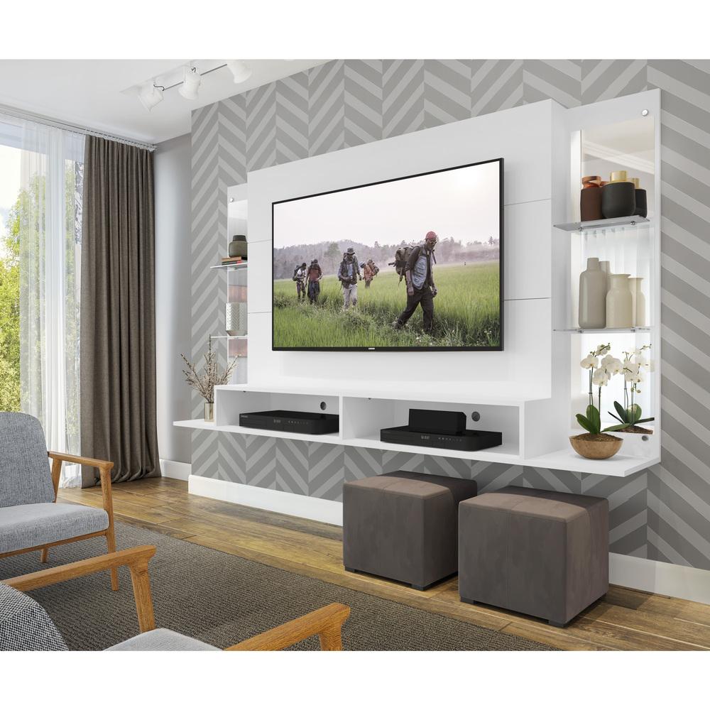 Painel com Espelho para TV até 60" Multimóveis Nairóbi FG3150 Branco