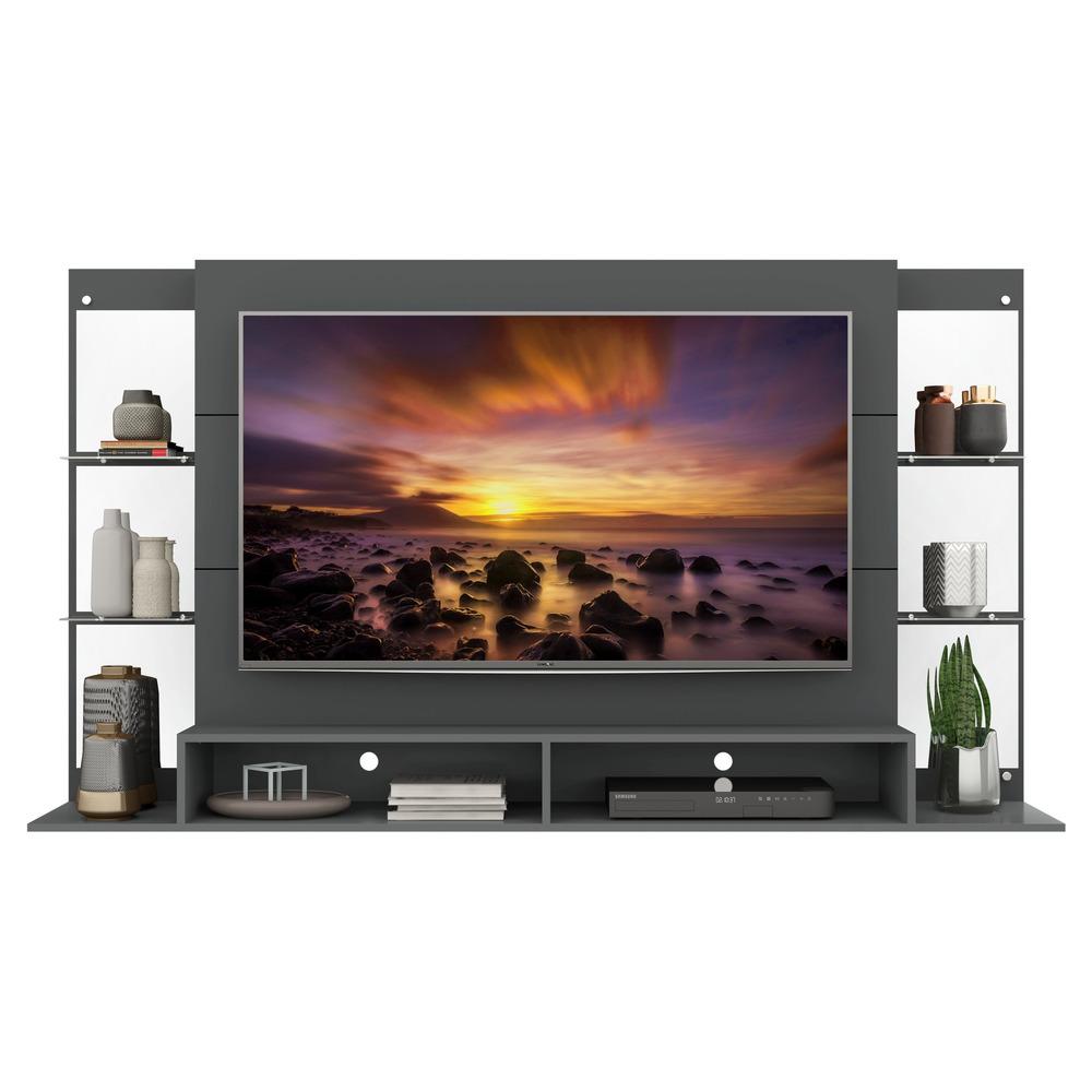 Painel com Espelho para TV até 60" Multimóveis Nairóbi FG3150 Grafite