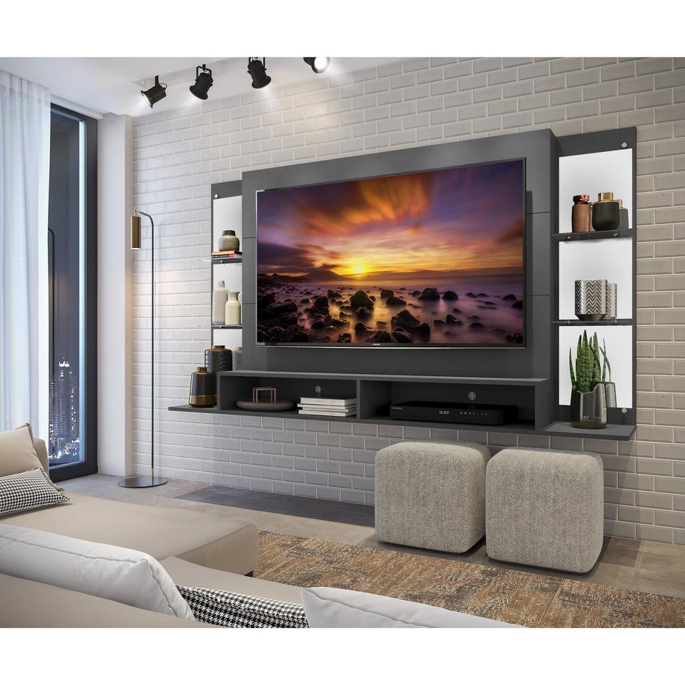 Painel com Espelho para TV até 60" Multimóveis Nairóbi FG3150 Grafite