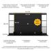 Painel com Espelho para TV até 60" Multimóveis Nairóbi FG3150 Preto
