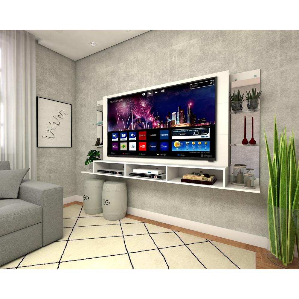 Painel com Espelho para TV até 65" Multimóveis Nairóbi Plus FG3149 Branco