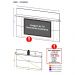Painel com Prateleira para TV até 65" Multimóveis Amsterdã Plus FG3363 Branco