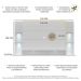 Painel com Suporte TV 60" e 4 Leds Prateleiras de Vidro Vegas Multimóveis Branco