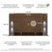 Painel com Suporte TV 60" e 4 Leds Prateleiras de Vidro Vegas Multimóveis Madeirado