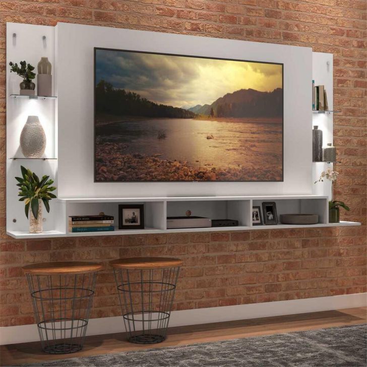 base articulada de brazo para tv  Tv na parede, Adesivo para box, Como  decorar uma sala