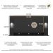 Painel com Suporte TV 65" e 2 Leds Vegas Premium Multimóveis Preto