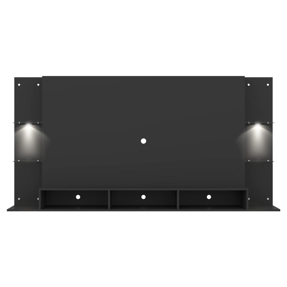 Painel com Suporte TV 65" e 2 Leds Vegas Premium Multimóveis Preto