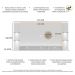 Painel com Suporte TV 65" e 4 Leds Vegas Premium Multimóveis Branco