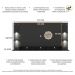 Painel com Suporte TV 65" e 4 Leds Vegas Premium Multimóveis Preto