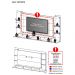Painel com Suporte TV 65" e 4 Leds Vegas Premium Multimóveis Preto