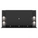 Painel com Suporte TV 65" e 4 Leds Vegas Premium Multimóveis Preto