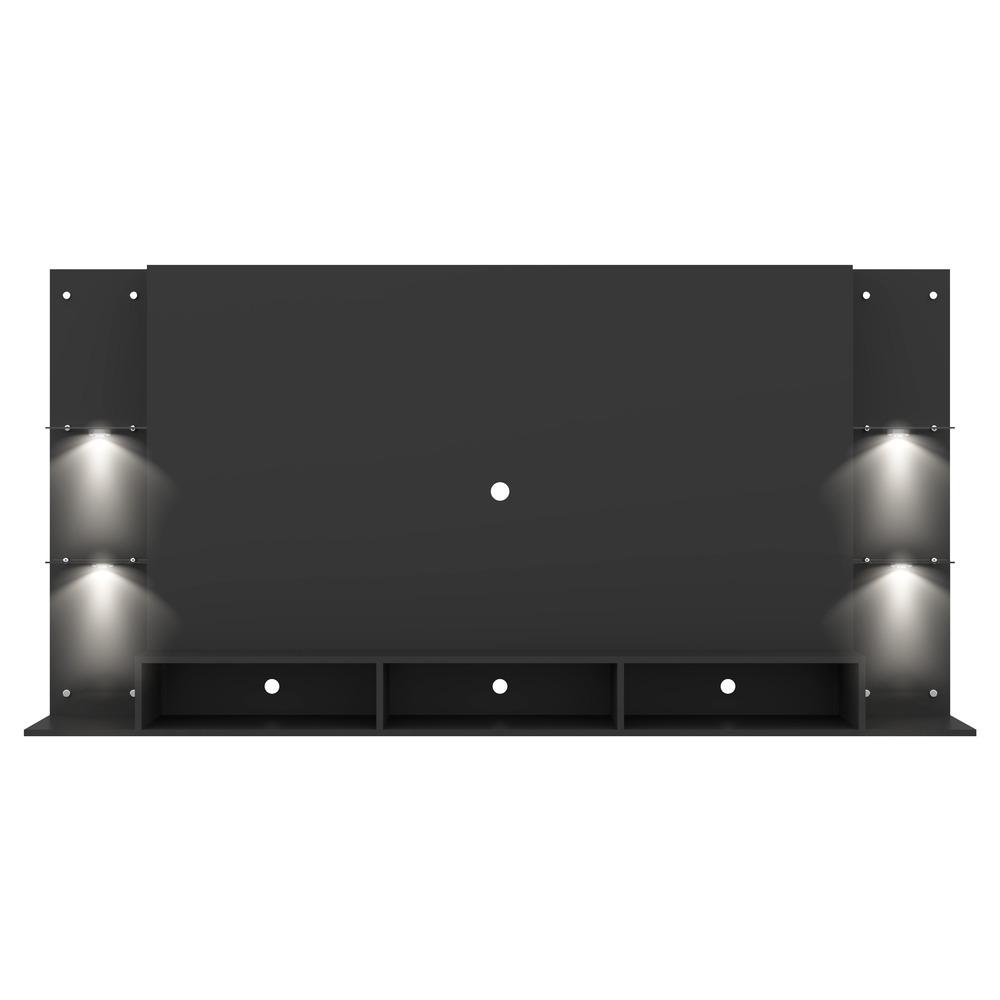 Painel com Suporte TV 65" e 4 Leds Vegas Premium Multimóveis Preto
