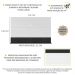 Painel com Suporte TV 65" e Prateleira Amsterdã Up Multimóveis Branco/Preto