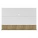 Painel com Suporte TV 65" e Prateleira Amsterdã Up Multimóveis Branco/Rustic