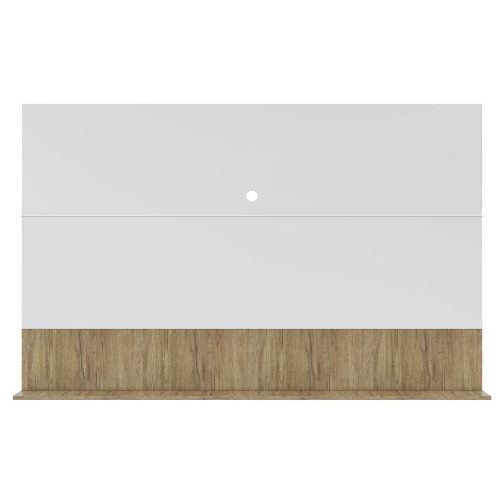 Painel com Suporte TV 65" e Prateleira Amsterdã Up Multimóveis Branco/Rustic