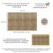 Painel com Suporte TV 65" e Prateleira Amsterdã Up Multimóveis Rustic