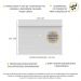 Painel com Suporte TV 65" e Prateleiras Amsterdã Classic Multimóveis Branco
