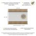 Painel com Suporte TV 65" e Prateleiras Amsterdã Classic Multimóveis Branco/Rustic