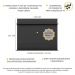 Painel com Suporte TV 65" e Prateleiras Amsterdã Classic Multimóveis Preto